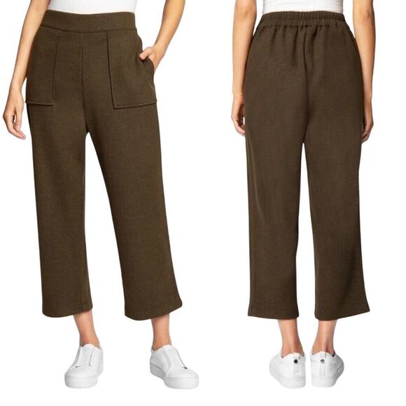 BlankNYC Knit Wide Leg Crop Pants - M - Picture 1 of 6